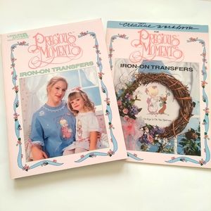 NWOT Precious Moments Iron-On Transfers & Creative Workbook by Leisure Arts